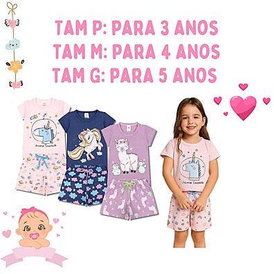 pecas-4-em-estilo-e-conforto-verao-menina-infantil-pijama