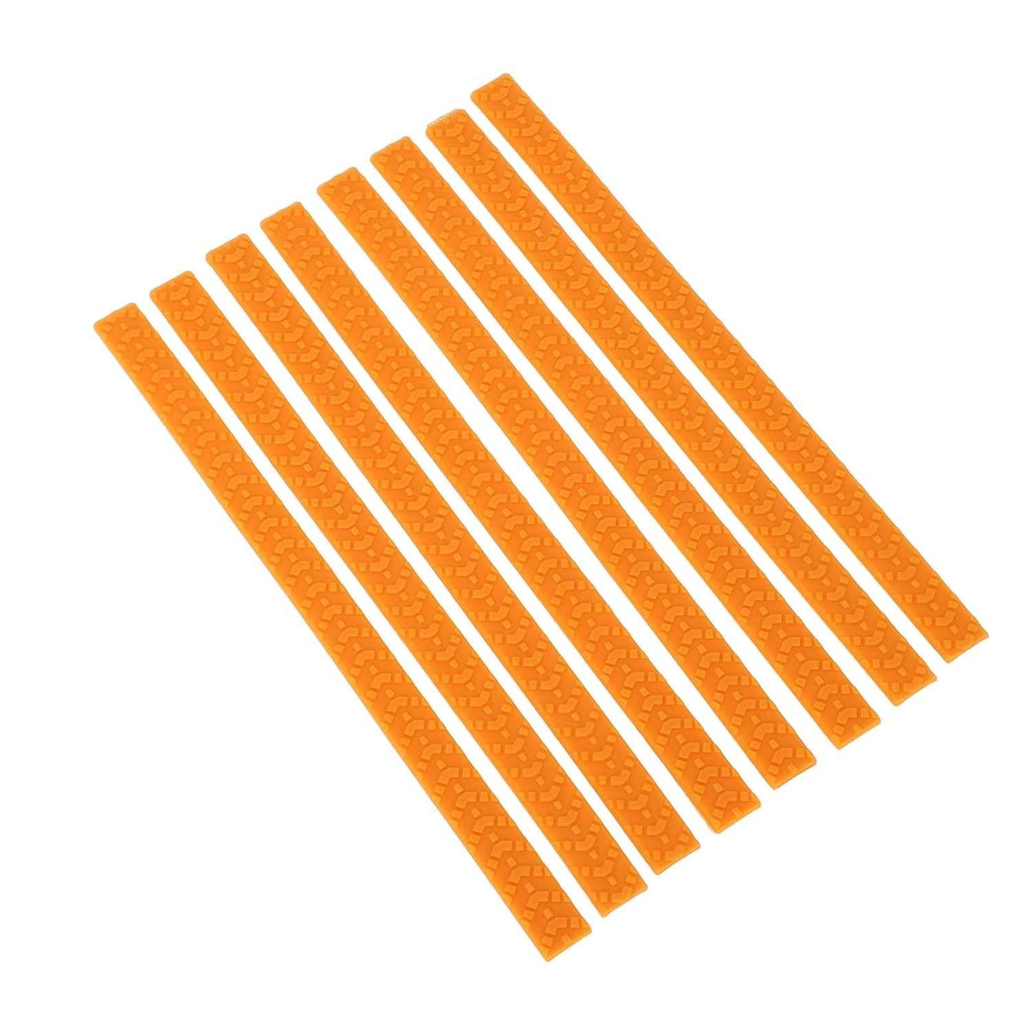 Capas de Silicone para Rodas de Bagagem: Proteção Silenciosa e Durável (Kit 8 Peças Laranja)