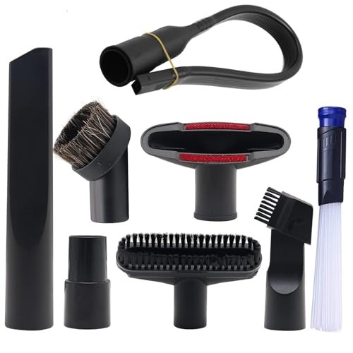 Kit de Pincéis e Acessórios para Aspirador de Pó - 8 Peças com Adaptadores 3,15" e 4"