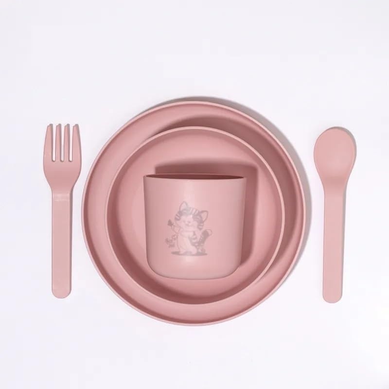 Kit Alimentação Infantil RPet 5 Peças Lia - Seguro, Sustentável e Prático para Bebês 12m+