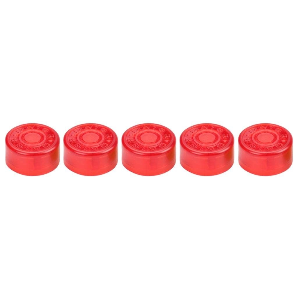 Kit 5 Protetores Plásticos Vermelhos para Footswitch de Pedais - Proteção e Estilo!