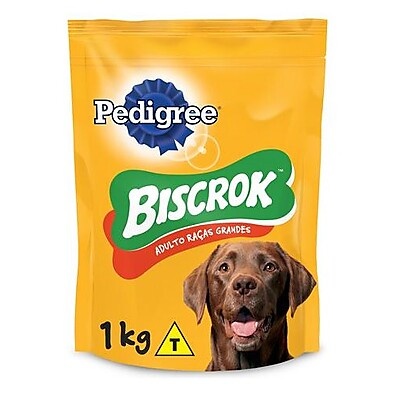 Pedigree Biscrok 1kg: Saúde e Sabor para Cães Grandes