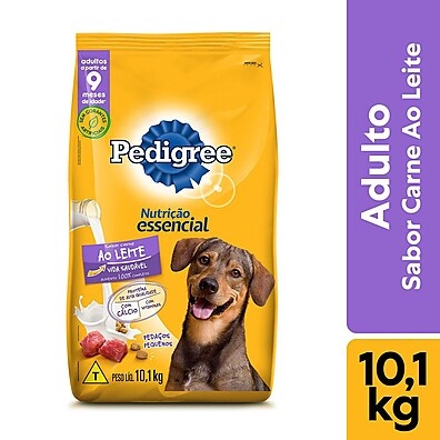 Pedigree Nutrição Essencial Carne ao Leite 10,1kg – Nutrição Premium para Cães