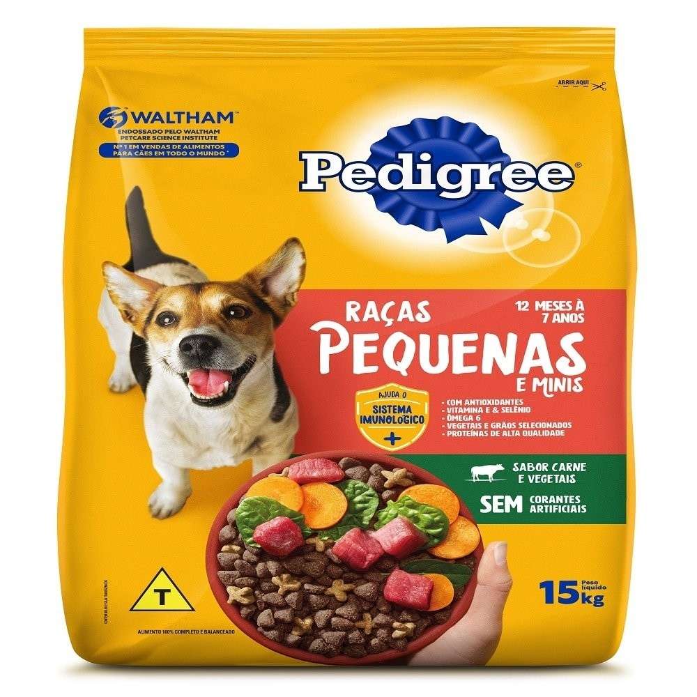 Pedigree Raças Pequenas 15kg: Nutrição Completa!