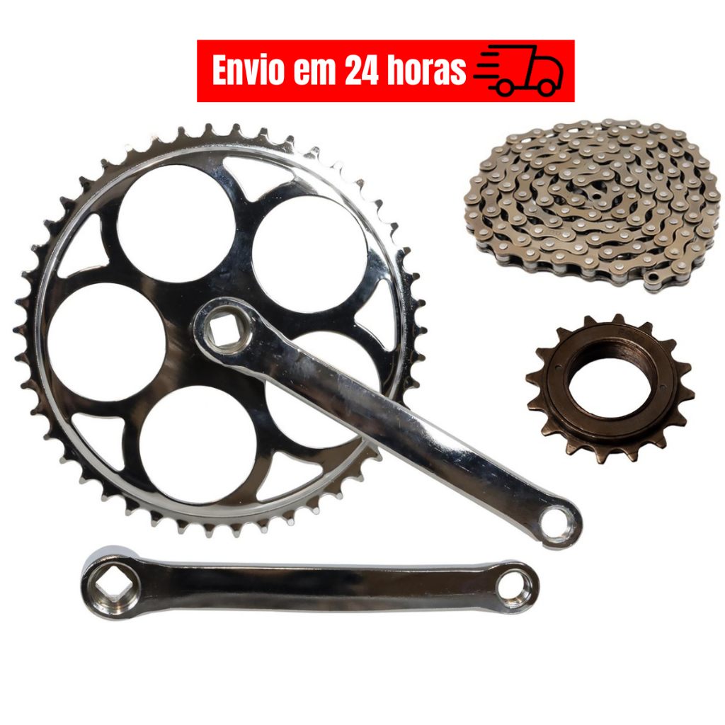 Pedivela Bike Aço Cromado 46D: Upgrade Essencial!