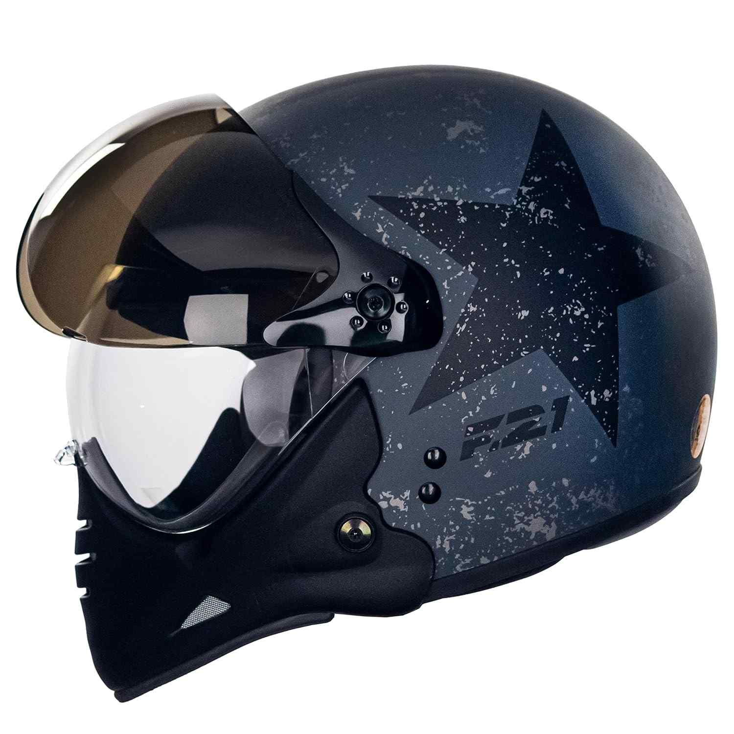Capacete Aberto Moto Peels F-21 Old Tank Preto Chumbo Fosco - Estilo e Segurança