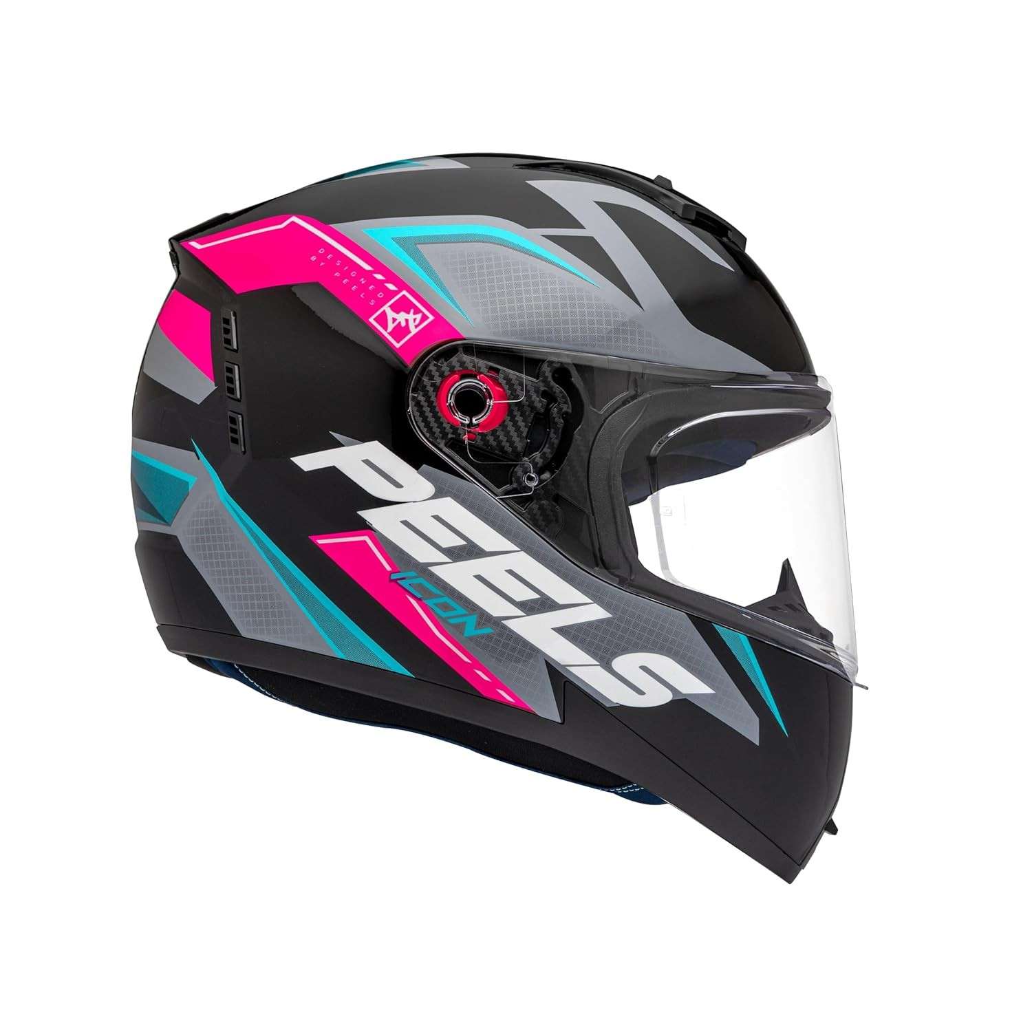 Capacete Peels Icon Element Feminino Rosa e Azul: Segurança e Estilo para Sua Pilotagem