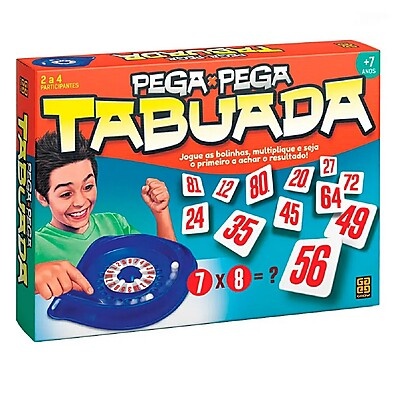 Pega Pega Tabuada 01467 - Grow: Aprenda Brincando!