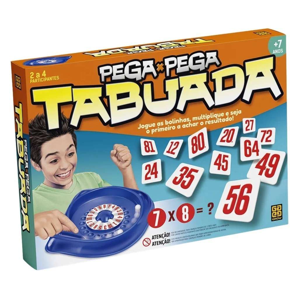 Pega Pega Tabuada Grow: Aprenda Multiplicar Brincando!