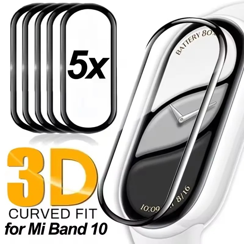 Película 3D Curva Mi Band 10/9: Proteção Total!