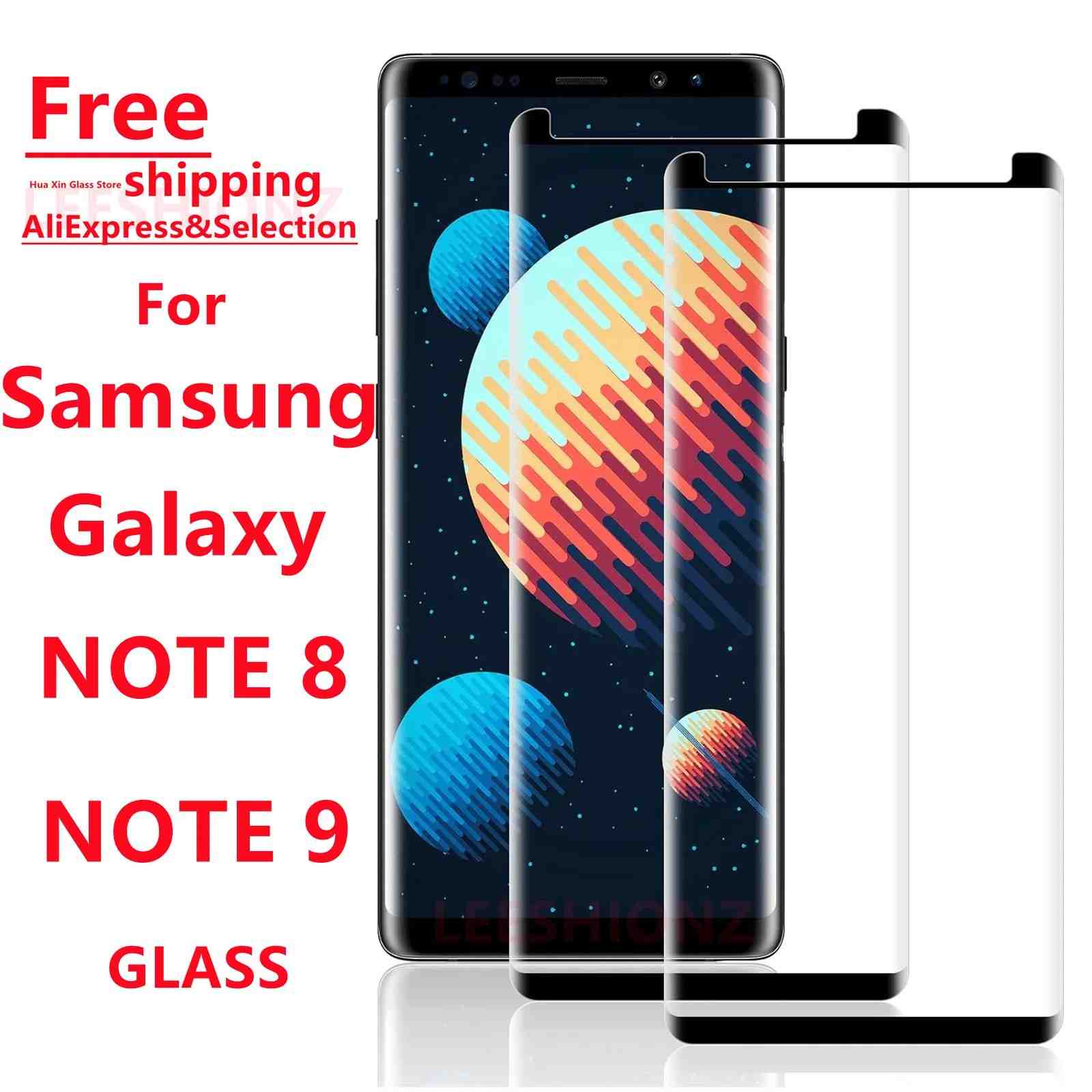 Película 3D de Vidro Temperado para Samsung Note 8 e Note 9