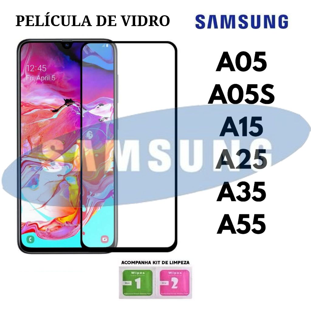 Película 3D/9D HD para Samsung A05 A55: Proteção Premium