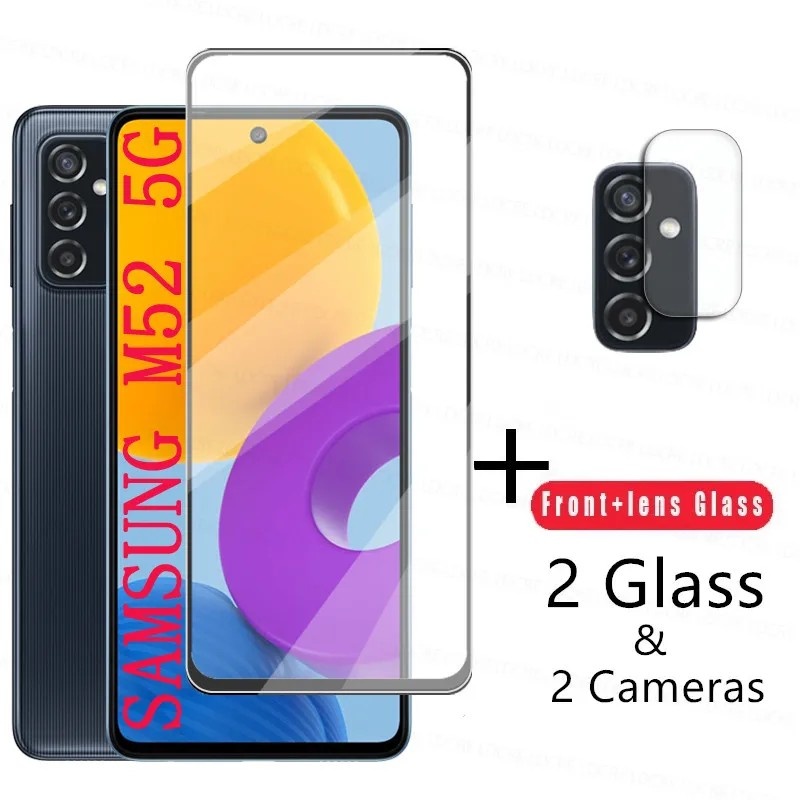 Película 4 em 1 para Galaxy M: Tela e Câmera Protegidas!