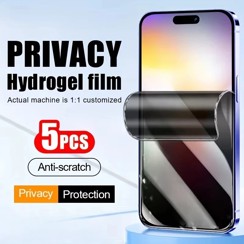 Película de Hidrogel Anti-Espião para iPhone: Privacidade Total
