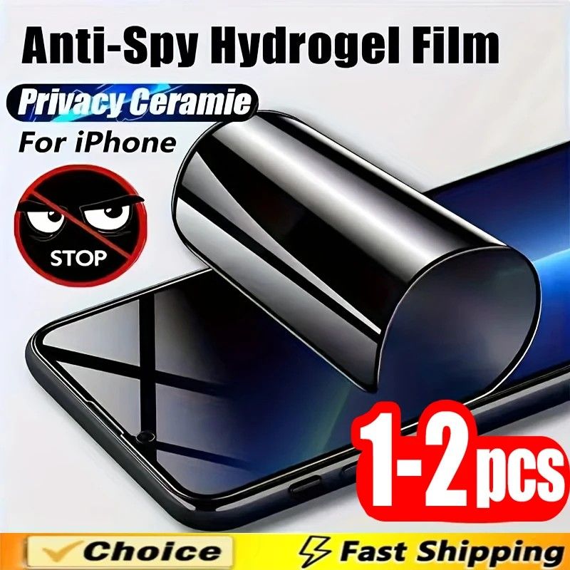Película de Hidrogel Anti-Spy: Privacidade Total para iPhone