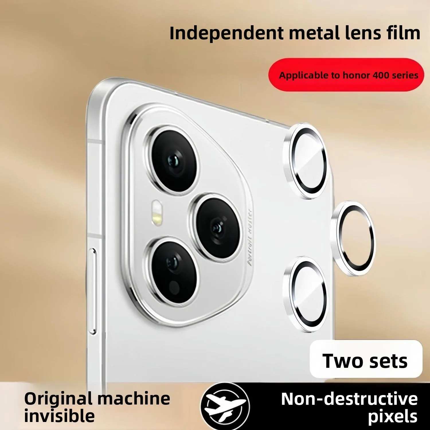Película de Lente Metal Deluxe para Honor 400 Pro HD