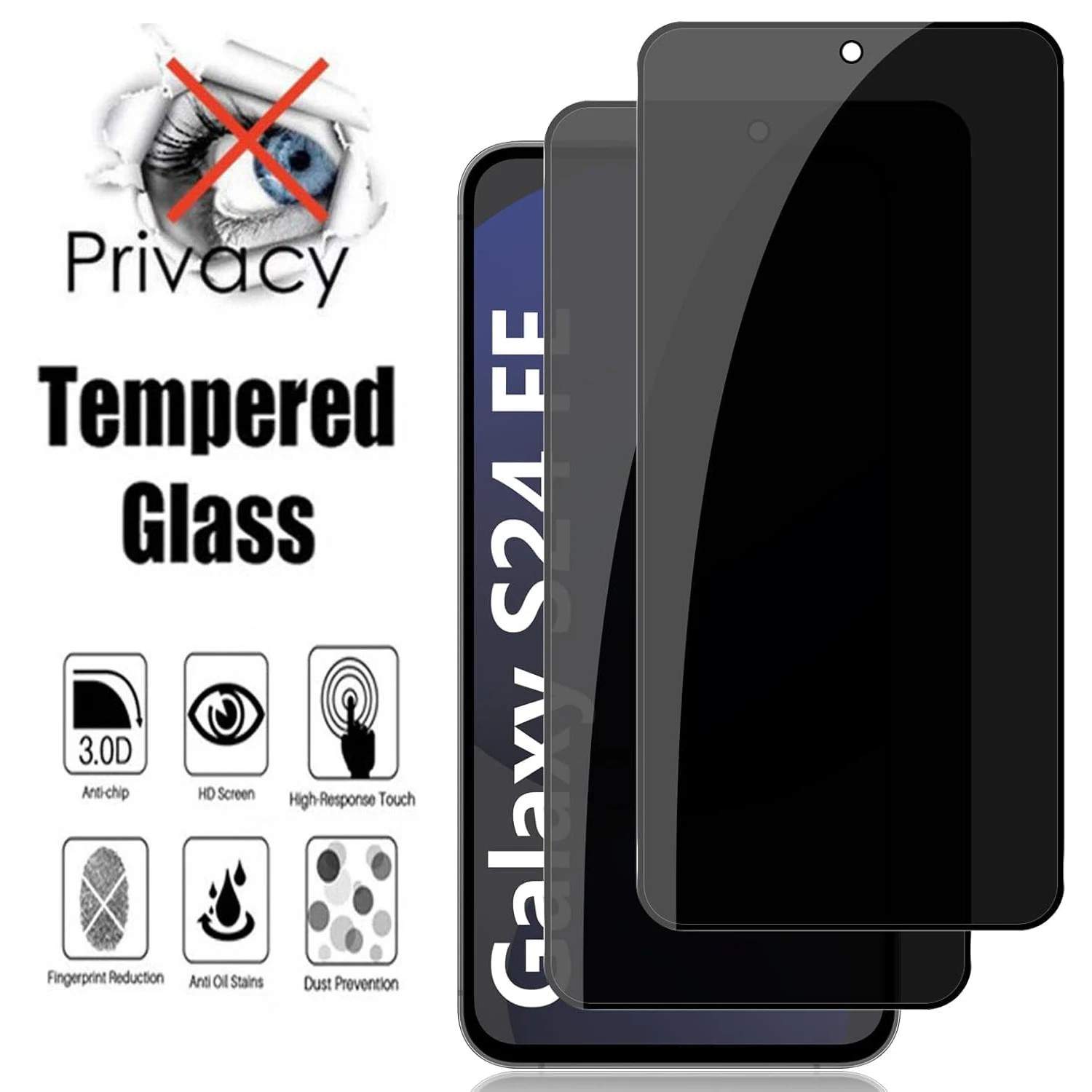 Película de Privacidade Samsung S24 FE - Kit com 2 Unidades