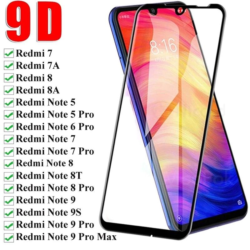 Película de Vidro 9D Redmi e Xiaomi