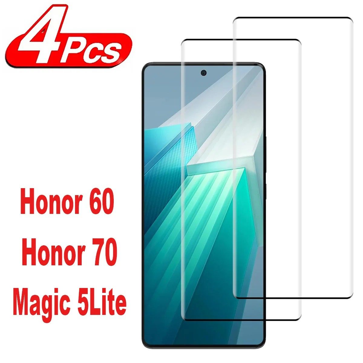 Película de Vidro 9H Huawei Honor 60, 70 e Magic 5 Lite