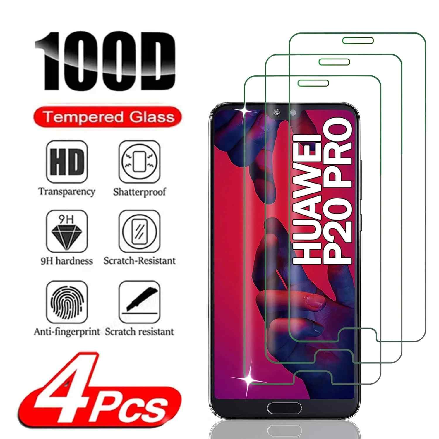 Película de Vidro 9H Huawei P20 Pro - Proteção HD Inquebrável