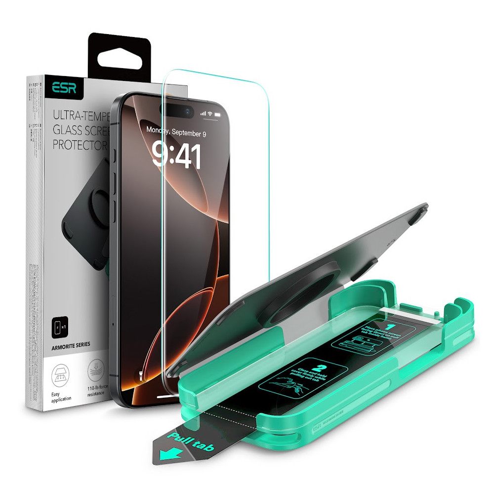 Película de Vidro Armorite ESR para iPhone 16 Pro: Proteção Transparente e Perfeita