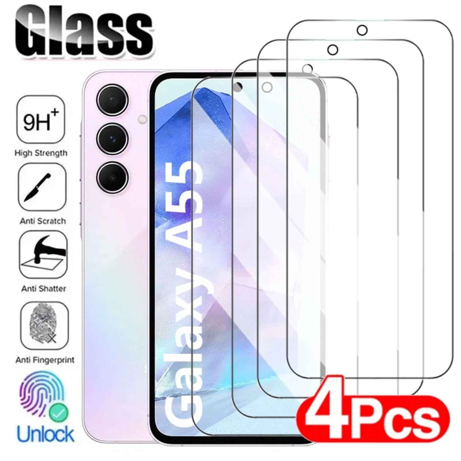 Película de Vidro Galaxy A55/A35 5G: Proteção HD