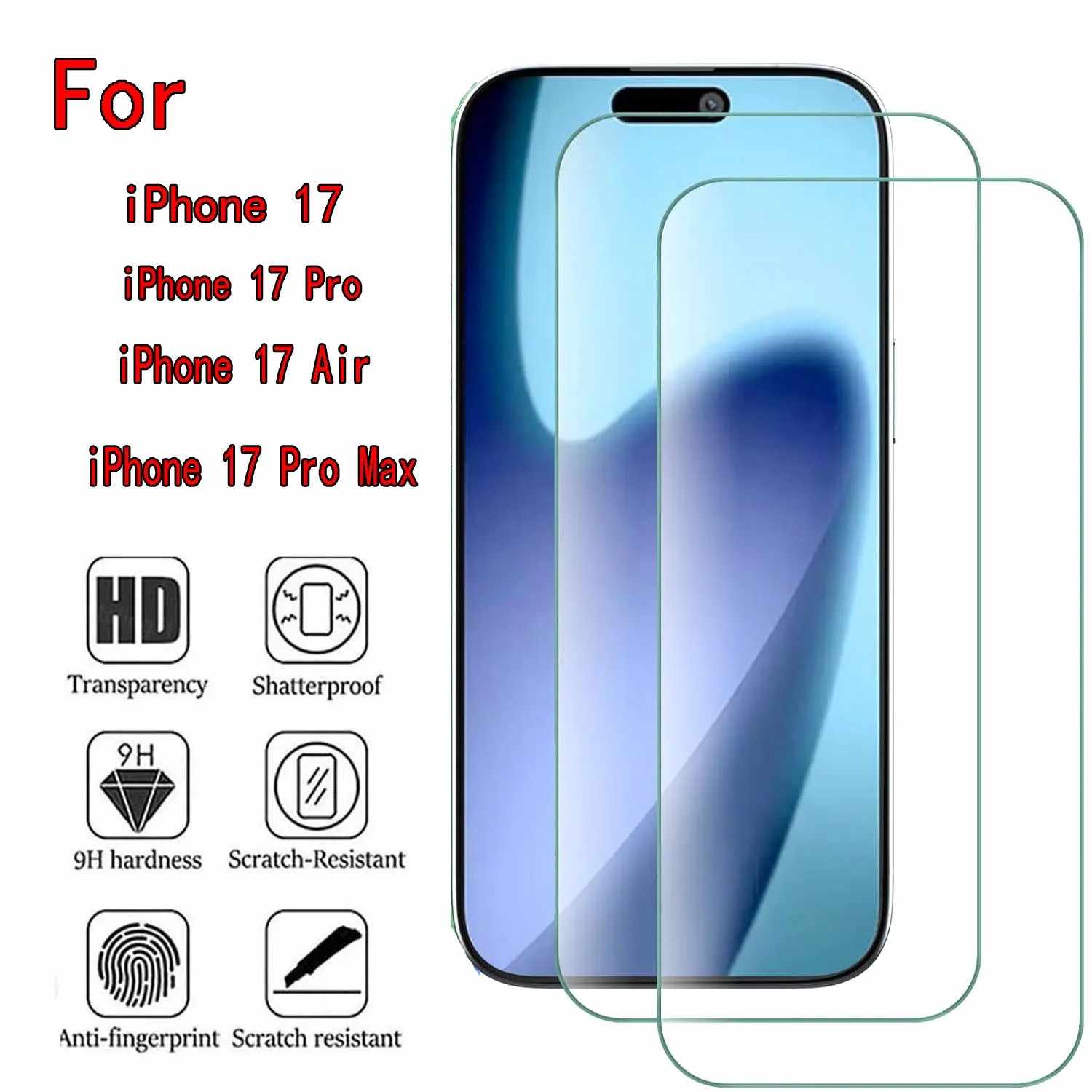 Película de Vidro iPhone 17: Proteção 9H!