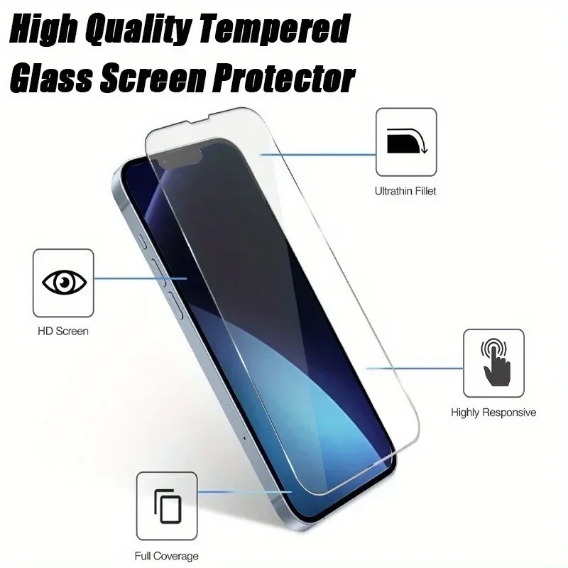 Película de Vidro iPhone: Proteção 9H Antifingerprint