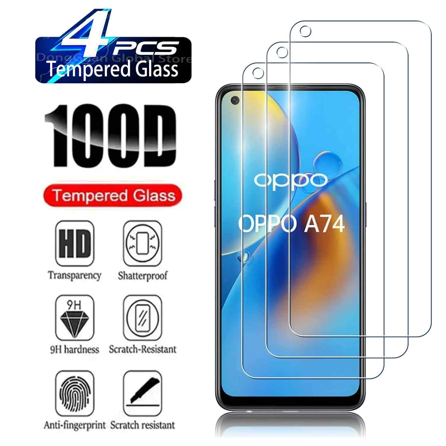 Película de Vidro OPPO A74 5G: Proteção 9H HD