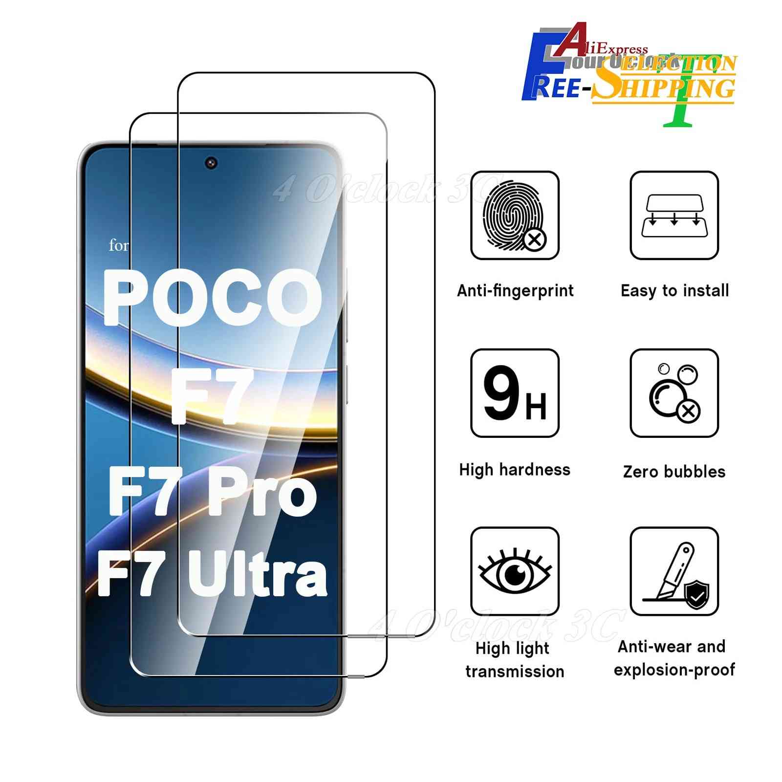 Película de Vidro POCO F7 Pro Ultra: Proteção 9H