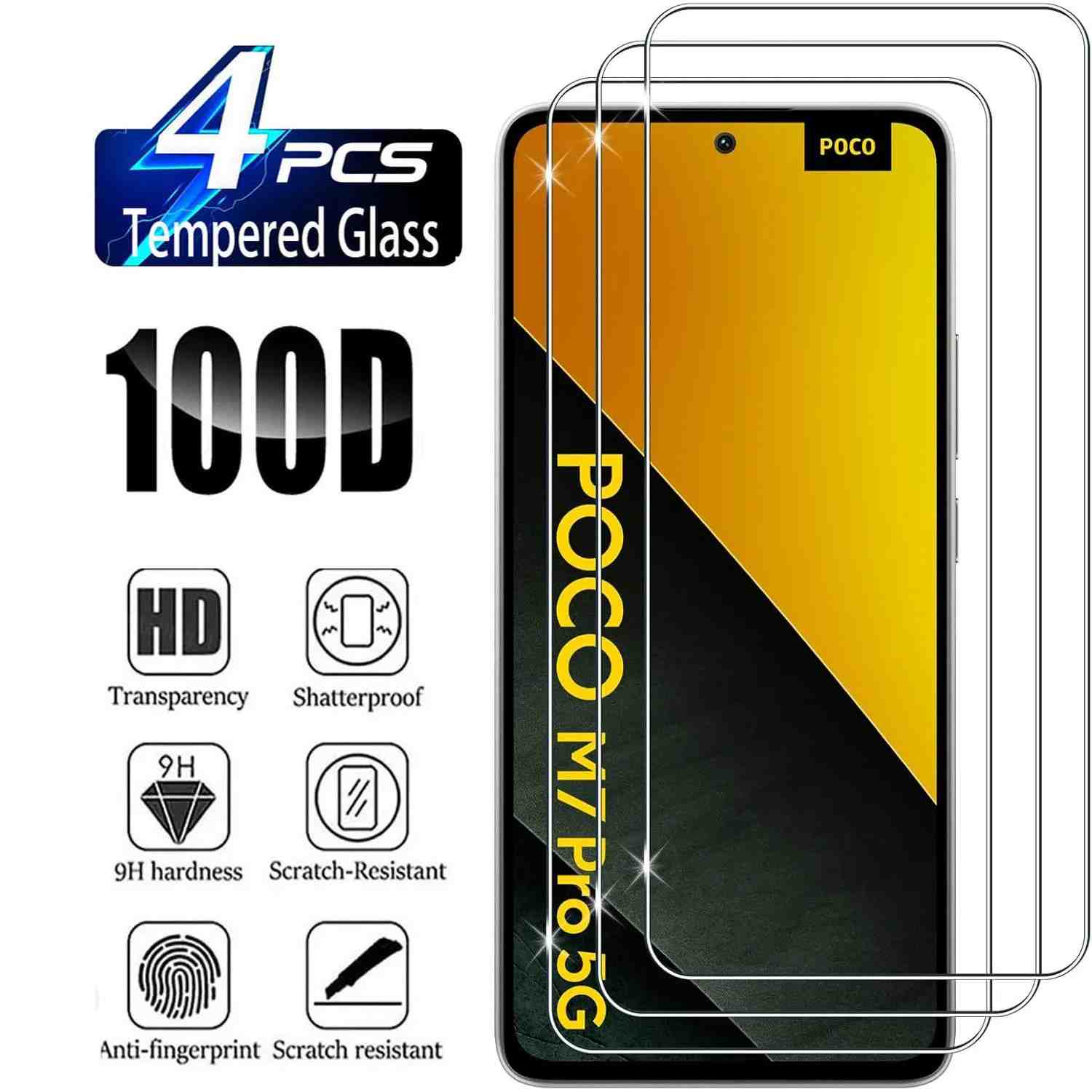 Película de Vidro Poco M7 Pro 5G: Proteção HD Inquebrável