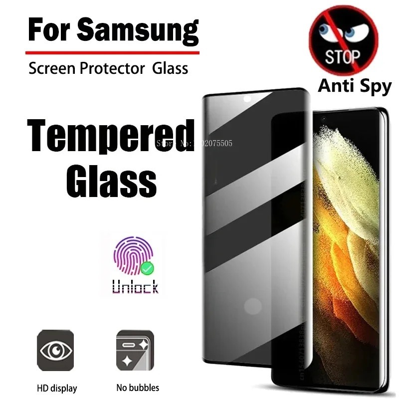 Película de Vidro Privacidade Samsung: S24 e S23 Ultra