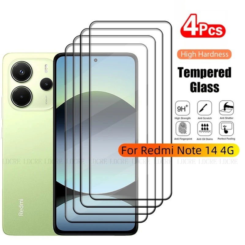 Película de Vidro Redmi Note 14 4G: Proteção 9H!