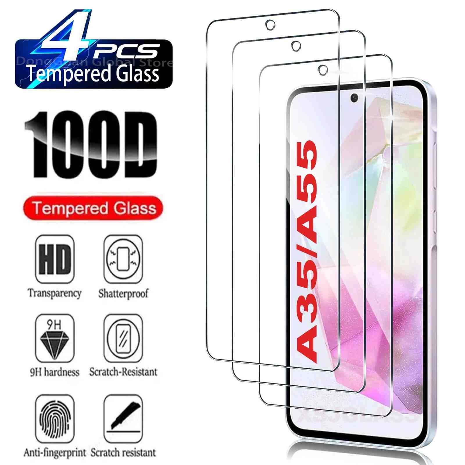 Película de Vidro Samsung A35/A55/A36/A56 5G: Proteção Total!