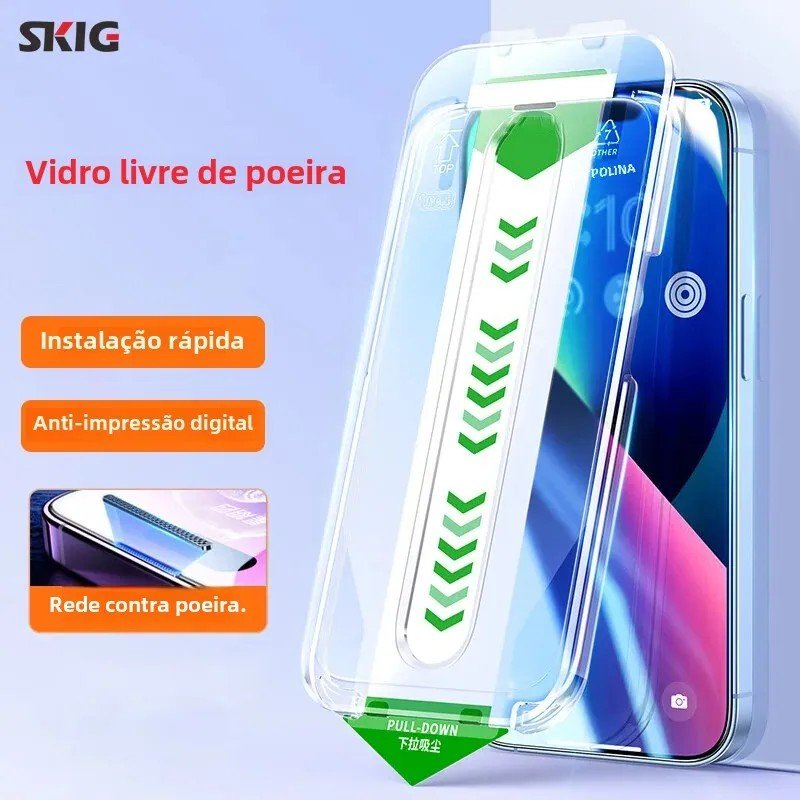 Película de Vidro SKIG: Proteção Total iPhone