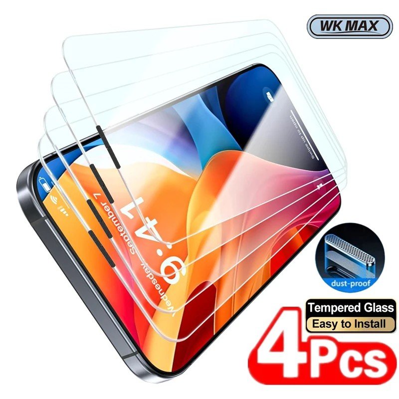 Película de Vidro WKMAX: Proteção HD para iPhone