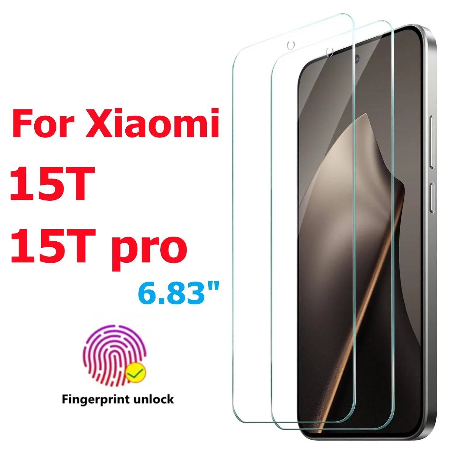 Película de Vidro Xiaomi 15T e 15T Pro: Proteção 9H Premium