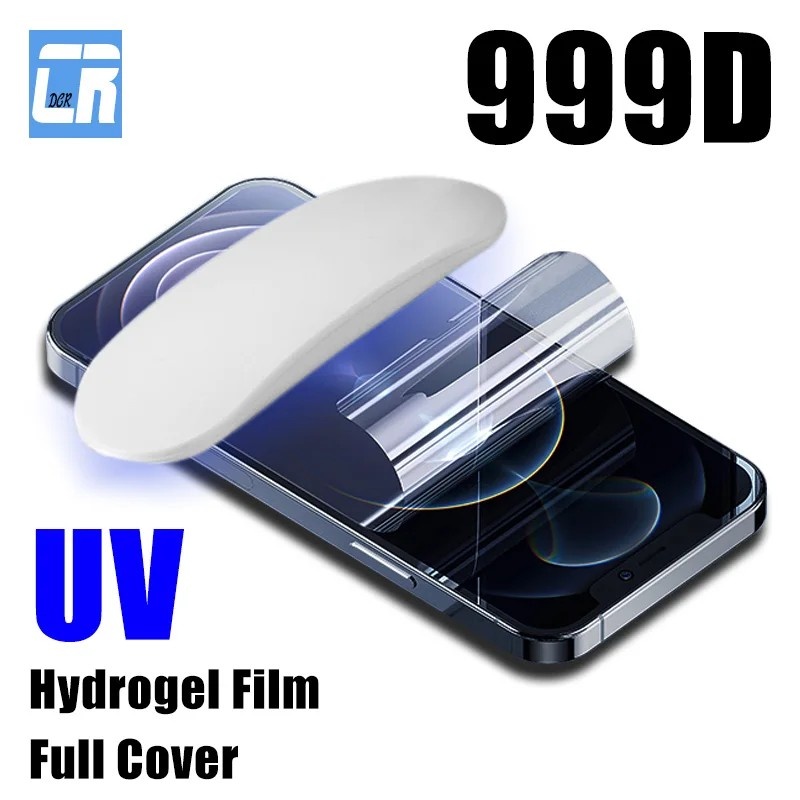 Película Hidrogel 999D: Proteção UV para iPhone