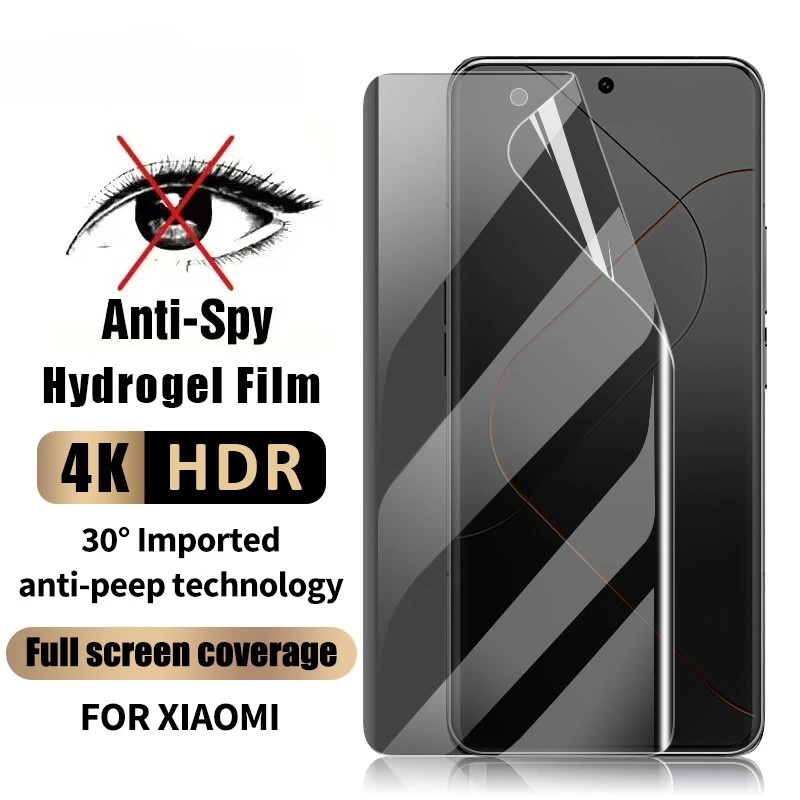 Película Hidrogel Anti-Espião 3D Xiaomi & Redmi