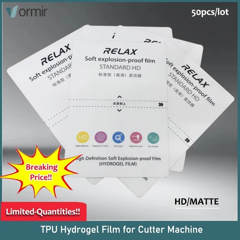 Película Hidrogel Privacidade: 50un para Corte a Laser