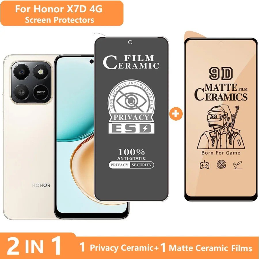 Película Honor X7: Privacidade e Proteção 2 em 1