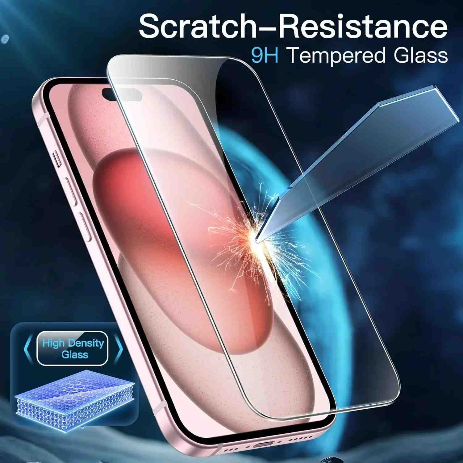 Película iPhone 15 Pro Max/16 Pro: Vidro Totalmente Transparente