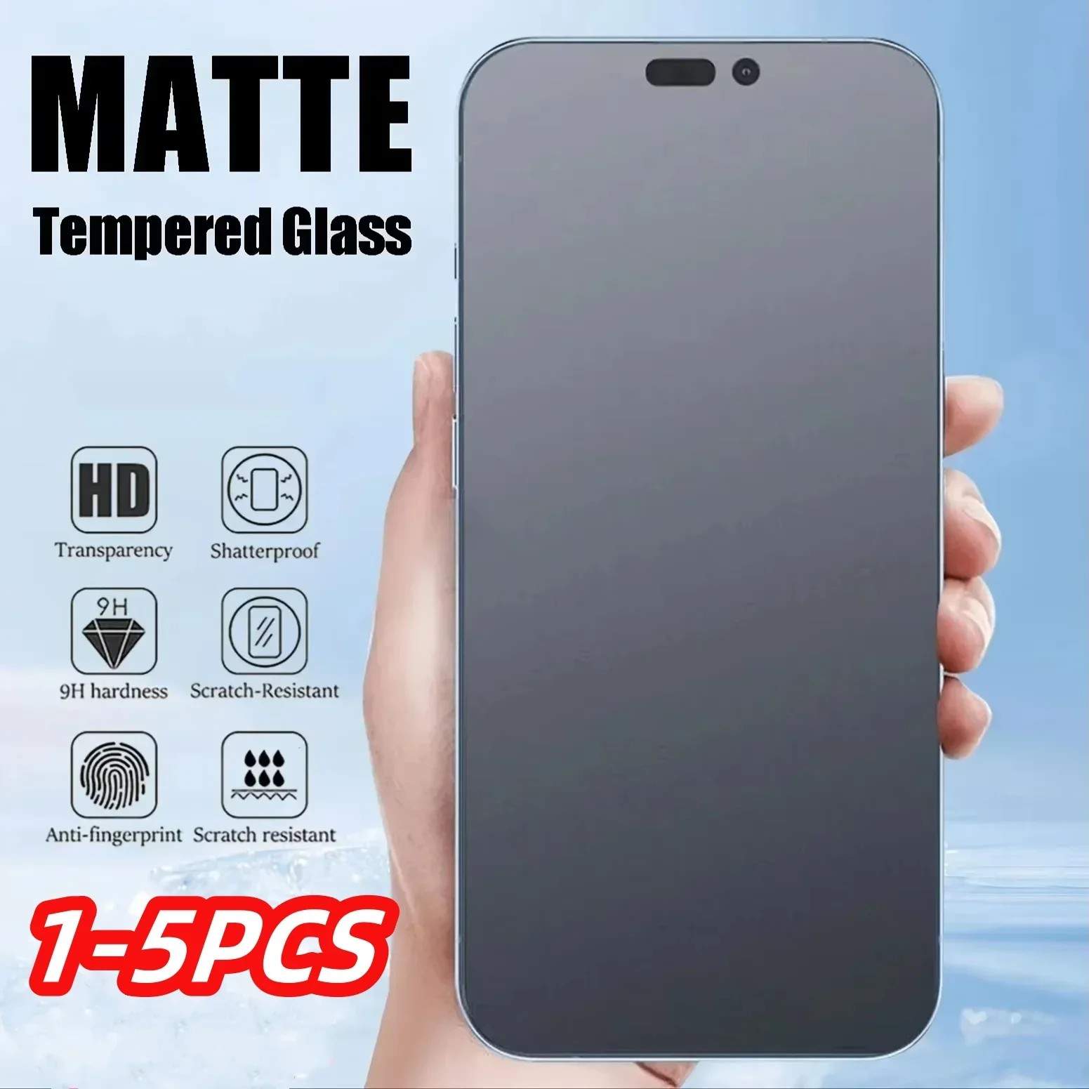 Película iPhone Matte 9H: Proteção Fosca Premium