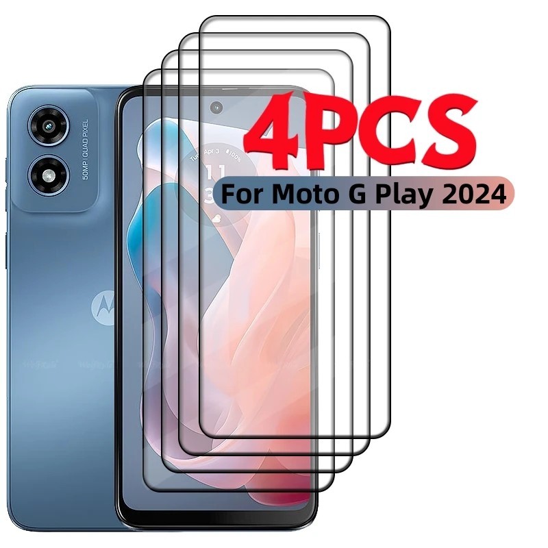 Película Moto G Play 2024: Proteção 9H Full Cover