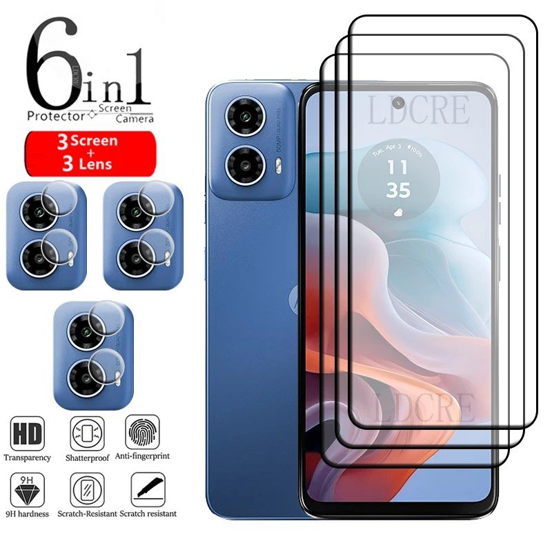 Película Moto G34: Proteção 9H + 6 Acessórios