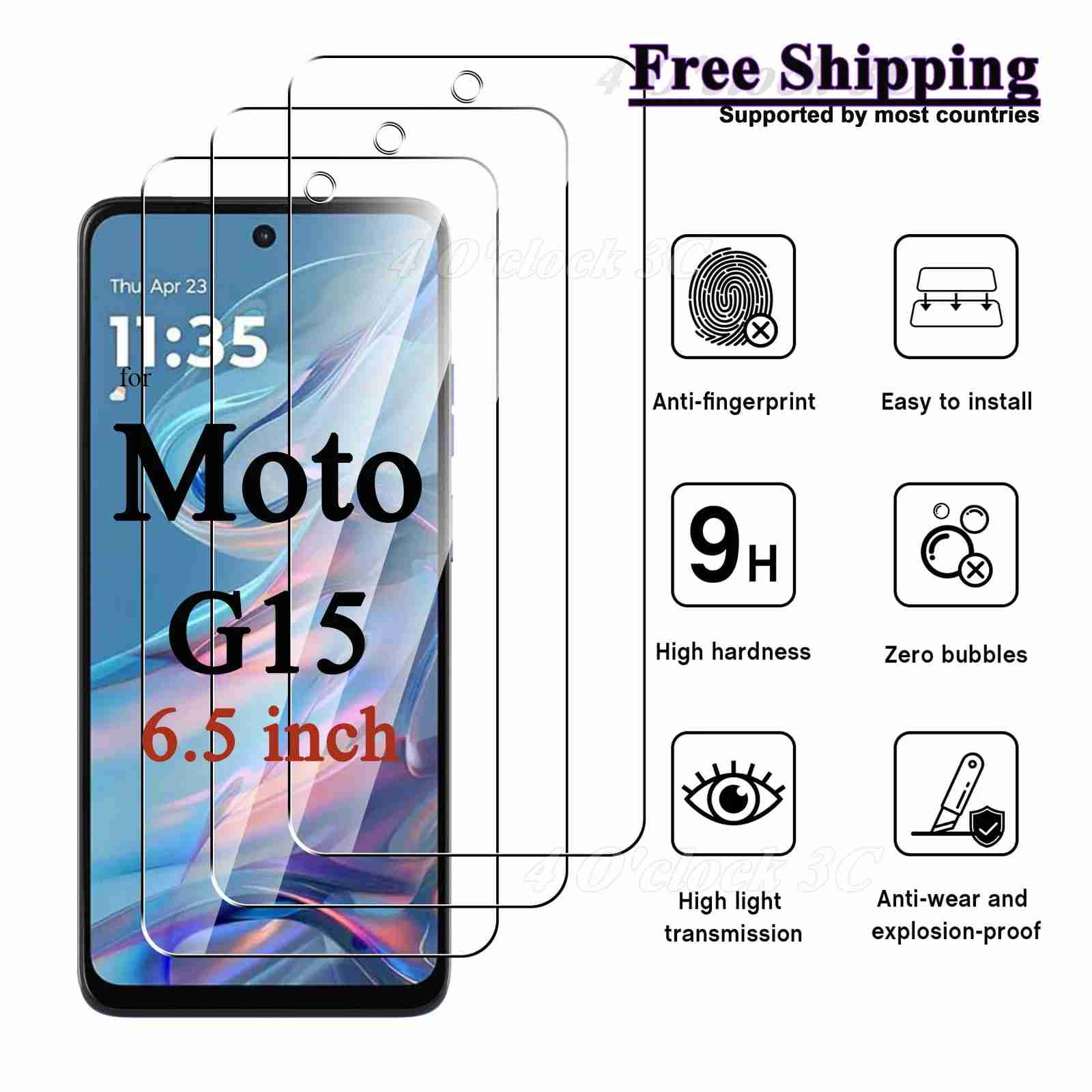 Película Moto G45: Proteção 9H Transparente