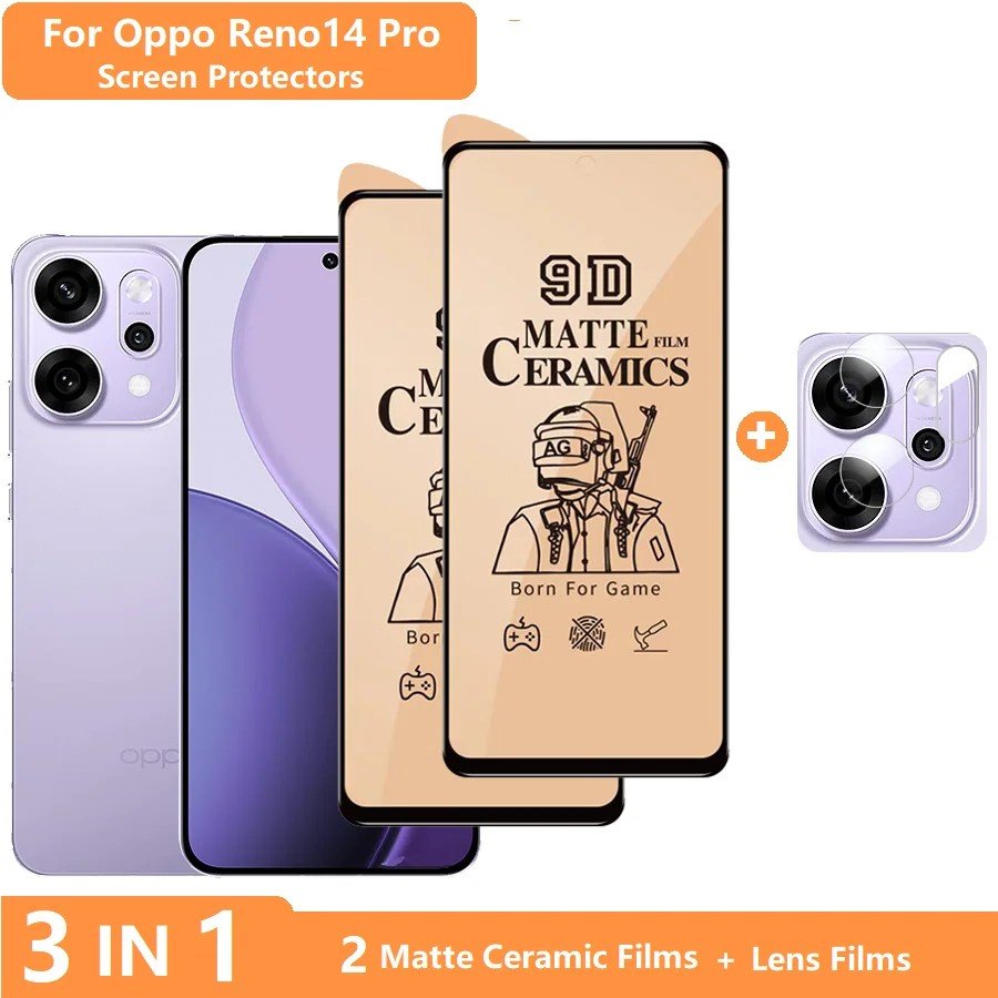 Película Oppo Reno 14 Pro: Proteção 3 em 1!