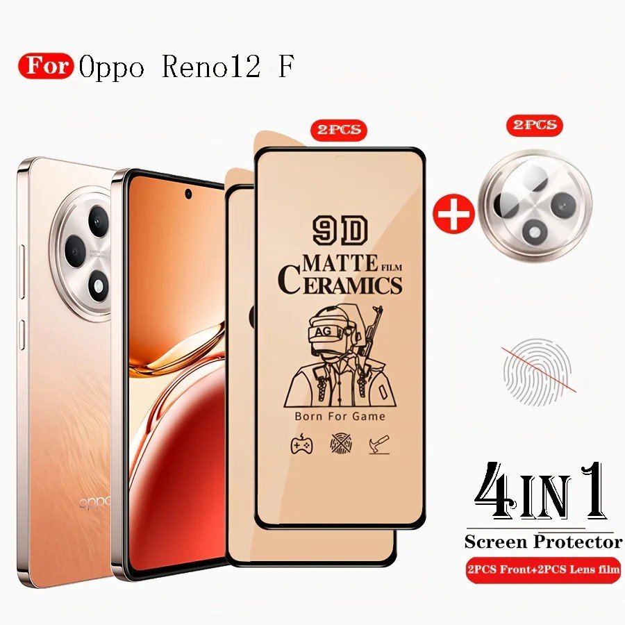 Película Oppo Reno12 F: Cerâmica Antifingerprint