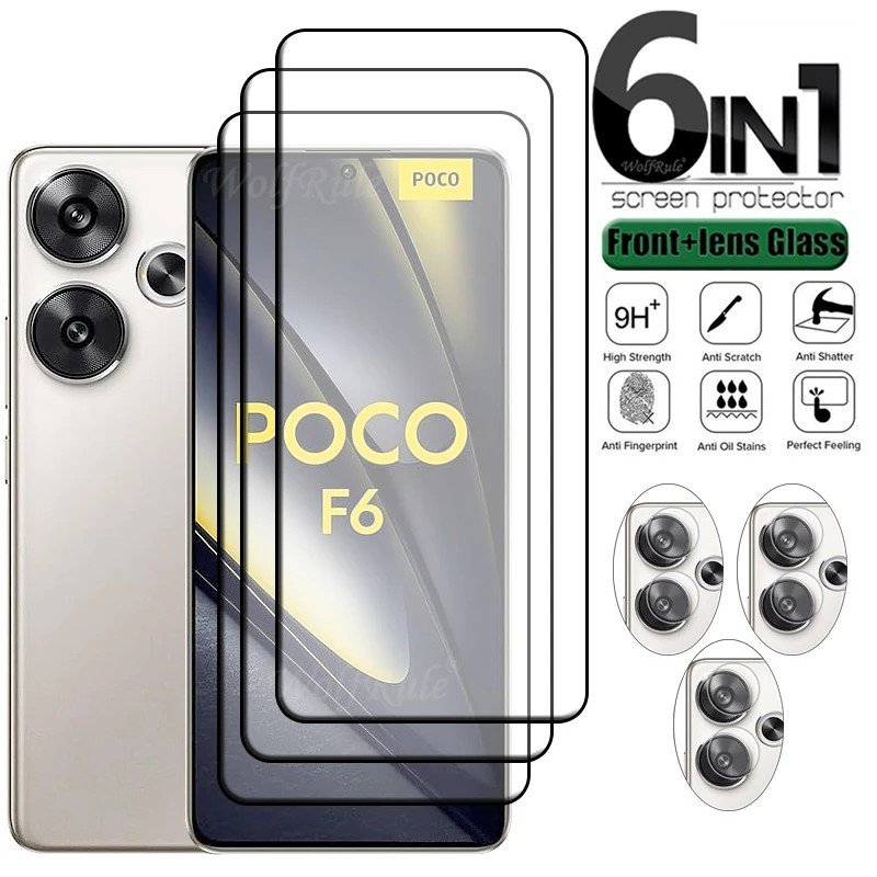 Película Poco F6: Proteção 9H + 6 Acessórios!