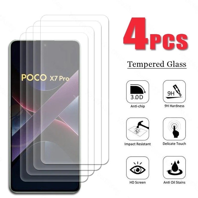 Película Poco X7 Pro: Proteção 9H Anti-Risco!